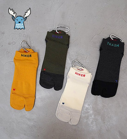 【HIKER TRASH】 ハイカートラッシュ Zen Socks "Hike＆Run" "4Color" ※ネコポス可