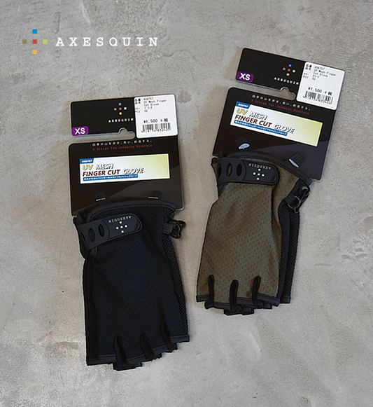 【AXESQUIN】アクシーズクイン UV Mesh Finger Cut Glove "2color" ※ネコポス可