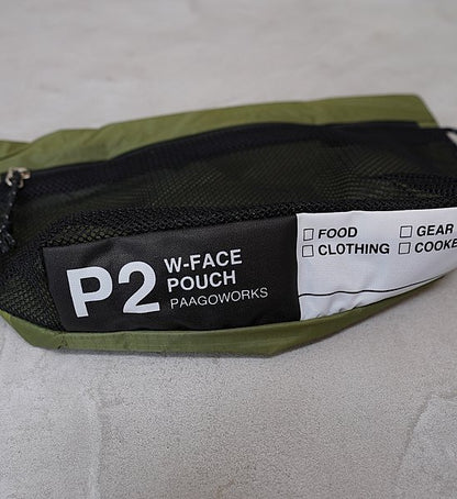 【PaaGo WORKS】パーゴワークス W-Face Pouch 2 "3Color" ※ネコポス可