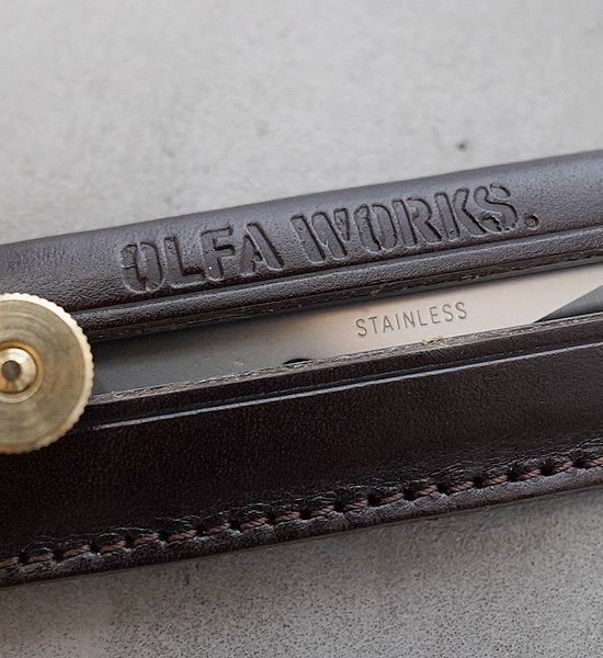 【OLFA WORKS】オルファワークス 数量限定 Bushcraft Knife Leather "2Color"