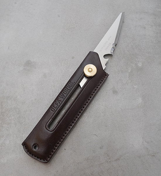 【OLFA WORKS】オルファワークス 数量限定 Bushcraft Knife Leather "2Color"