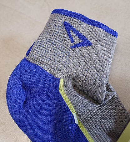 【drymax】ドライマックス Lite Trail Running Speed Goat 1/4 Crew "Blue×Anthracite" ※ネコポス可