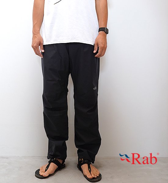 【Rab】ラブ Downpour Eco Pants "Black"