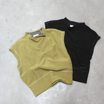 【and wander】アンドワンダー women's PE warm pile vest "2Color"