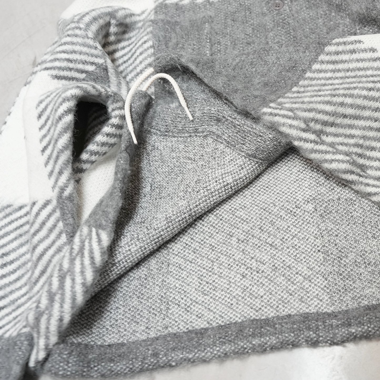 【nanamica】ナナミカ women's Mohair Hooded Shirt Jacket "2Color"