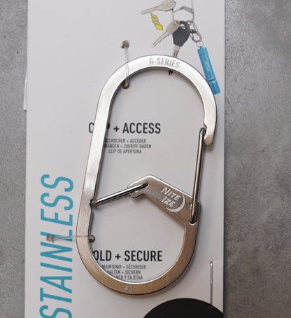 【NITE IZE】ナイトアイズ G Carabiner Stainless #3 "2Color" ※ネコポス可