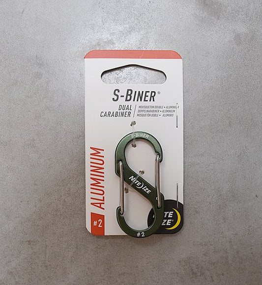 【NITE IZE】ナイトアイズ S-Biner Aluminum #2 "Olive" ※ネコポス可