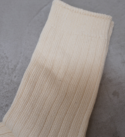 【RoToTo】ロトト Organic Daily 3 Pack Crew Socks "Ecru"