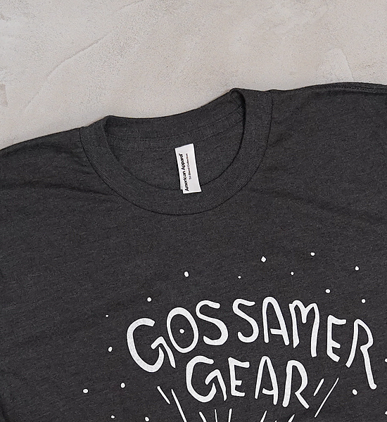 【Gossamer Gear】ゴッサマーギア Glow in the dark Shirt "Charcoal Gray" ※ネコポス可