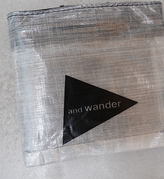 【and wander】アンドワンダー Dyneema wallet ”2Color” ※ネコポス可