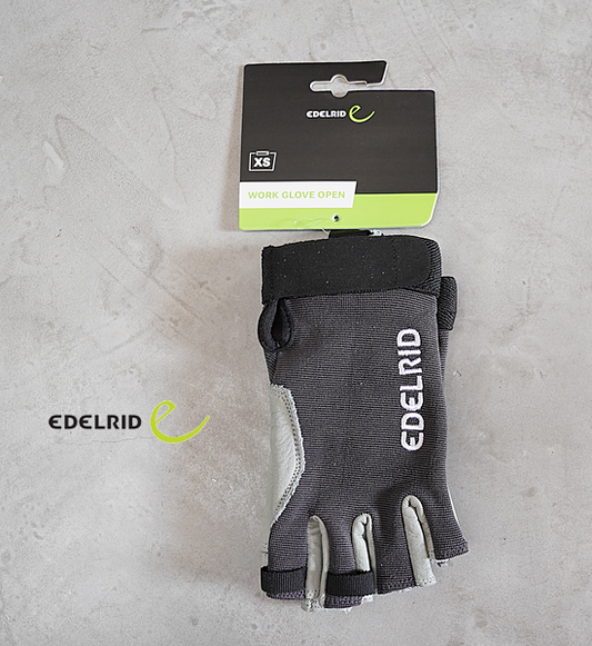 【EDELRID】エーデルリッド Work Glove Open "チタン" ※ネコポス可