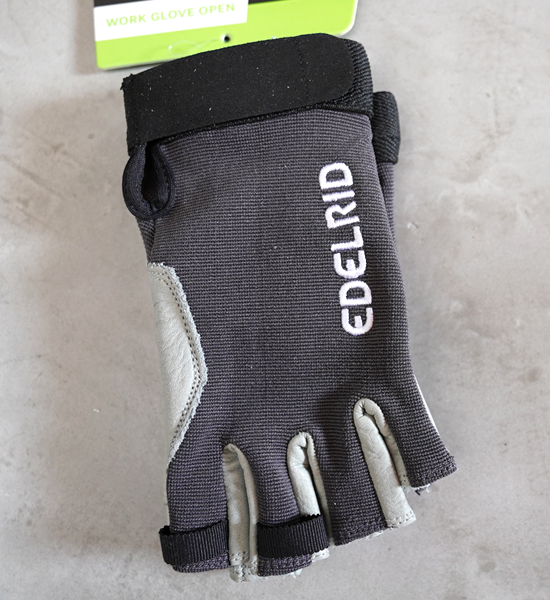 【EDELRID】エーデルリッド Work Glove Open "チタン" ※ネコポス可