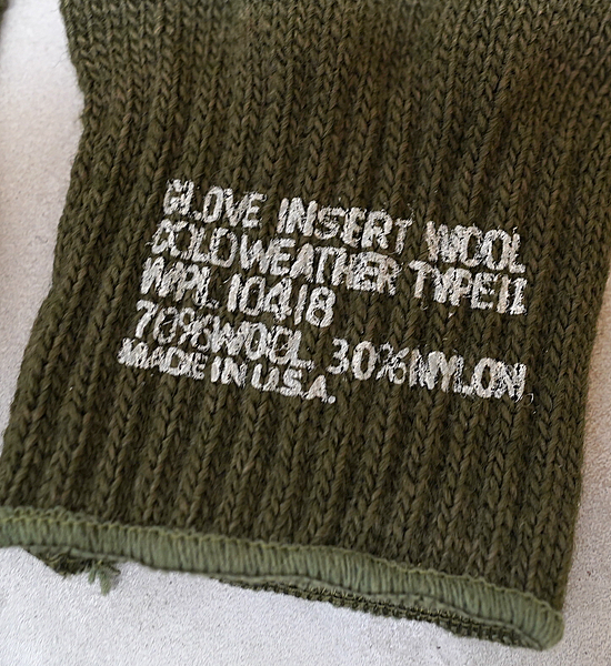 【Military】G.I. Fingerless Wool Glove "2Color" ※ネコポス可