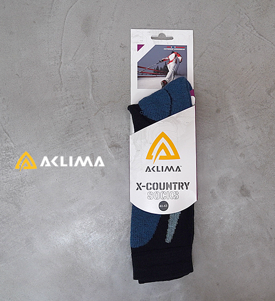 【ACLIMA】アクリマ X-Country Sock "Navy Blazer×Blue Sapphire&#160;" ※ネコポス可