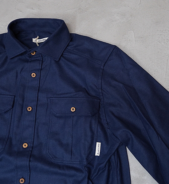 【ACLIMA】アクリマ men's Leisurewool Reborn Wool Shirt "2Color"