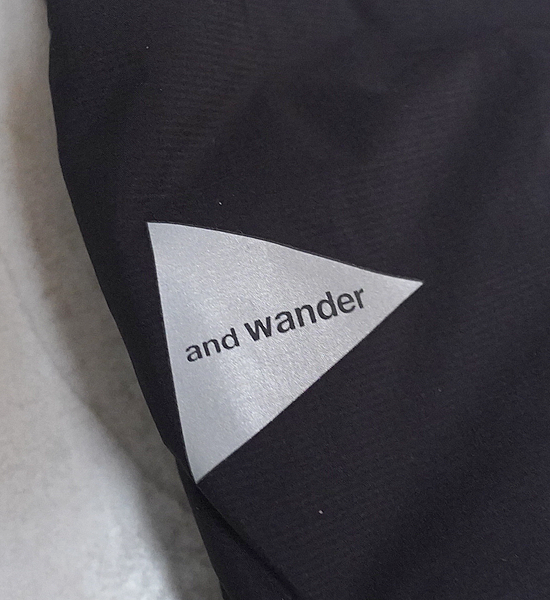 ★30%off 【and wander】アンドワンダー men's top fleece pants "Black"