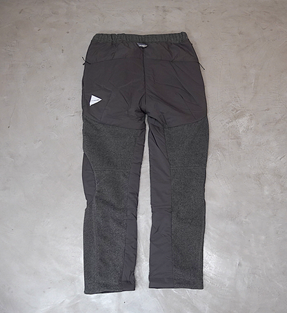 ★30%off 【and wander】アンドワンダー men's top fleece pants "Black"