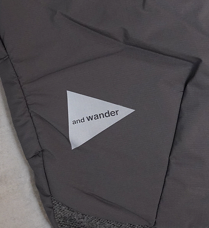 ★30%off 【and wander】アンドワンダー men's top fleece pants "Black"