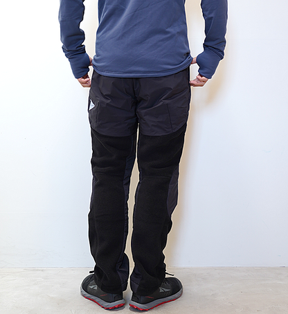 ★30%off 【and wander】アンドワンダー men's top fleece pants "Black"