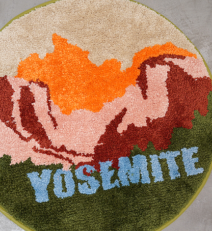 Journey Round Rug "Yosemite-A"