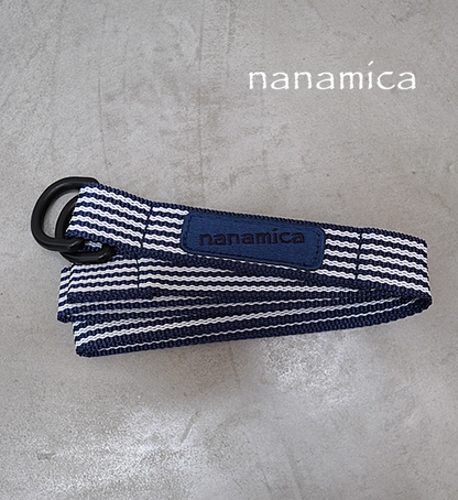 【nanamica】ナナミカ Stripe Tech Belt "Navy" ※ネコポス可