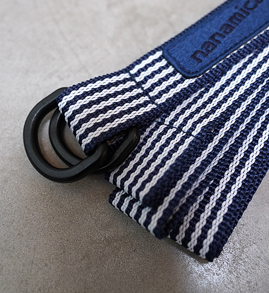 【nanamica】ナナミカ Stripe Tech Belt "Navy" ※ネコポス可