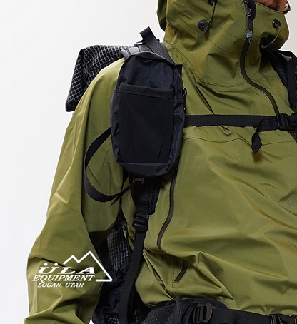 【ULA-Ultralight Adventure Equipment】ウルトラライトアドベンチャーイクイップメント Shoulder Strap Pocket "Black" ※ネコポス可