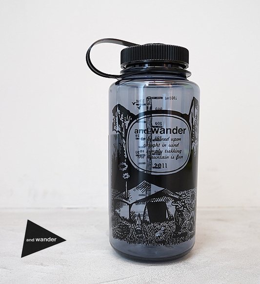 【and wander】アンドワンダー and wander nalgen 1L Tritan ”Black”