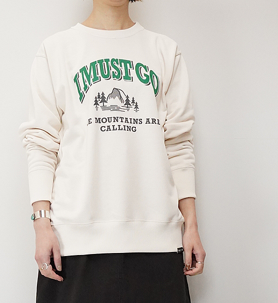 ▽Return to the mountains【BRING×Yosemite】ブリング×ヨセミテ I MUST GO DRYCOTTONY Sweat Crewneck "3Color"