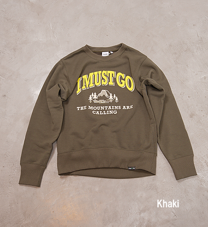 ▽Return to the mountains【BRING×Yosemite】ブリング×ヨセミテ I MUST GO DRYCOTTONY Sweat Crewneck "3Color"