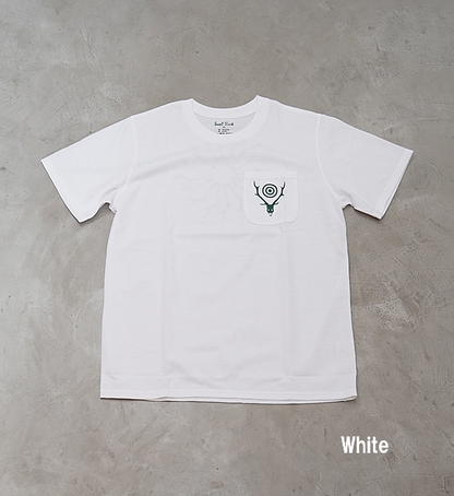 【South2 West8】サウスツーウエストエイト S/S Round Pocket Tee-Circle Horn "2Color" ※ネコポス可