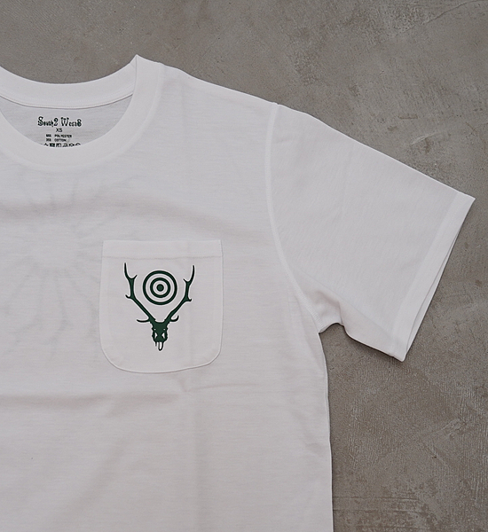 【South2 West8】サウスツーウエストエイト S/S Round Pocket Tee-Circle Horn "2Color" ※ネコポス可