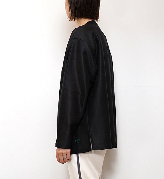 【South2 West8】サウスツーウエストエイト S.S. V Neck Cardigan-PE/C Leno Cloth "2Color"