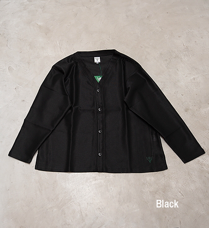 【South2 West8】サウスツーウエストエイト S.S. V Neck Cardigan-PE/C Leno Cloth "2Color"