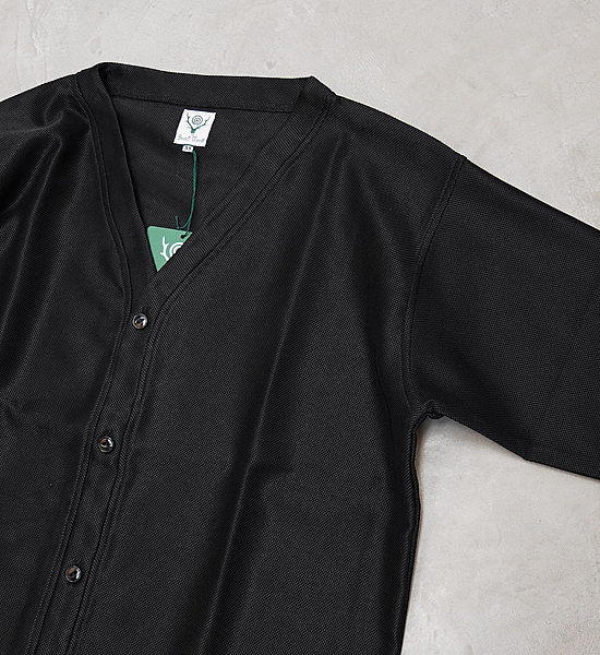 【South2 West8】サウスツーウエストエイト S.S. V Neck Cardigan-PE/C Leno Cloth "2Color"