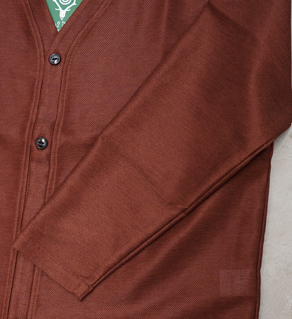 【South2 West8】サウスツーウエストエイト S.S. V Neck Cardigan-PE/C Leno Cloth "2Color"