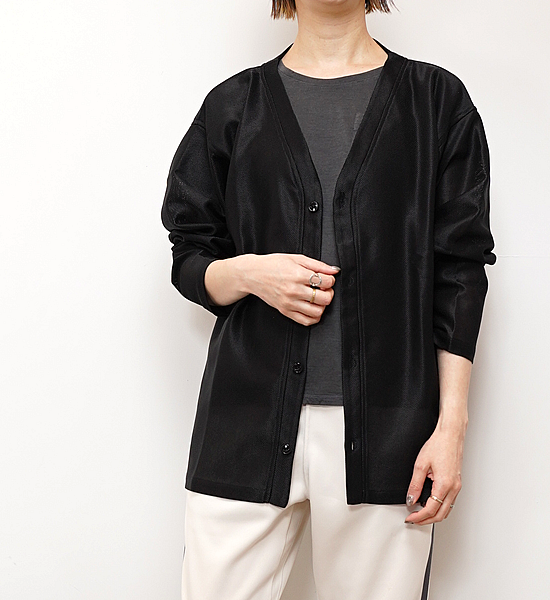 【South2 West8】サウスツーウエストエイト S.S. V Neck Cardigan-PE/C Leno Cloth "2Color"