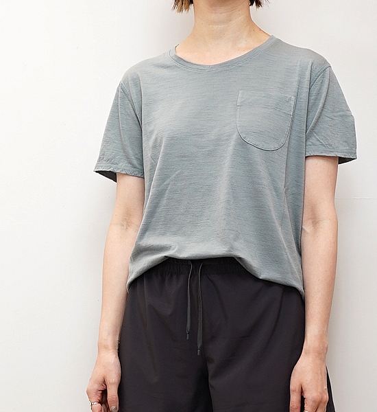 【atelier Blue bottle】アトリエブルーボトル Garment Dye Wool-T "3Color" ※ネコポス可