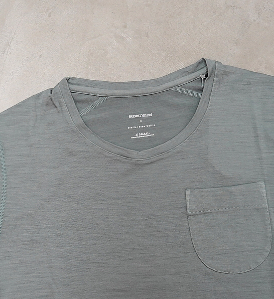 【atelier Blue bottle】アトリエブルーボトル Garment Dye Wool-T "3Color" ※ネコポス可