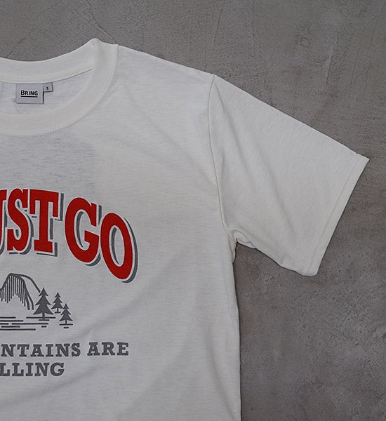 ▽Return to the mountains【BRING×Yosemite】ブリング×ヨセミテ unisex I MUST GO T-Shirt "4Color" ※ネコポス可