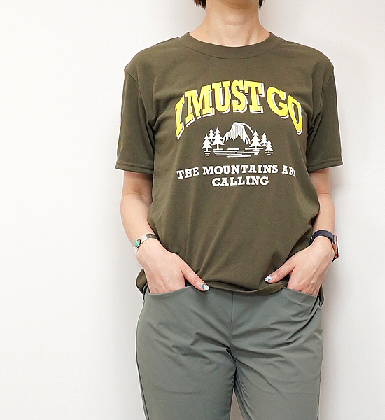 ▽Return to the mountains【BRING×Yosemite】ブリング×ヨセミテ unisex I MUST GO T-Shirt "4Color" ※ネコポス可