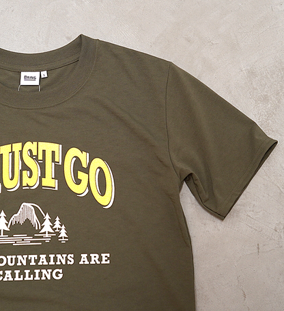 ▽Return to the mountains【BRING×Yosemite】ブリング×ヨセミテ unisex I MUST GO T-Shirt "4Color" ※ネコポス可