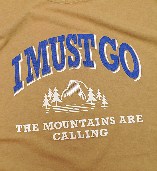 ▽Return to the mountains【BRING×Yosemite】ブリング×ヨセミテ unisex I MUST GO T-Shirt "4Color" ※ネコポス可