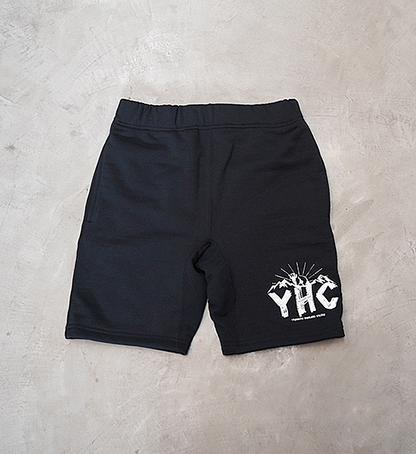 ▽Return to the mountains【BRING×Yosemite】ブリング×ヨセミテ unisex YHC DRYCOTTONY Sweat Shorts "Black"