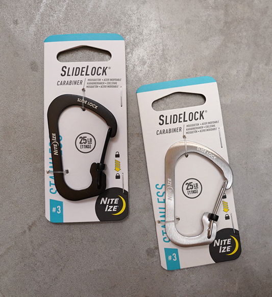 【NITE IZE】ナイトアイズ Slidelock Carabiner Stainless ♯3 "2Color" ※ネコポス可