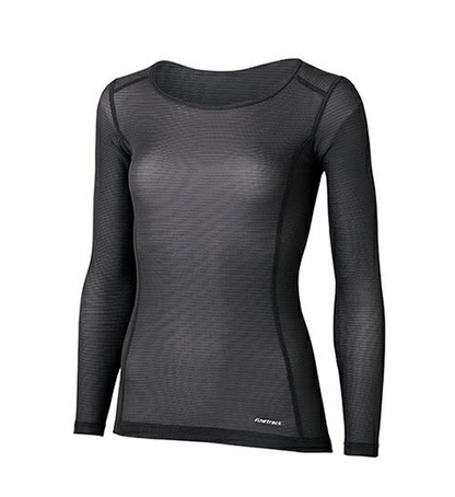 【finetrack】ファイントラック women's Dry Layer Warm Long Sleeve "Graphite" ※ネコポス可