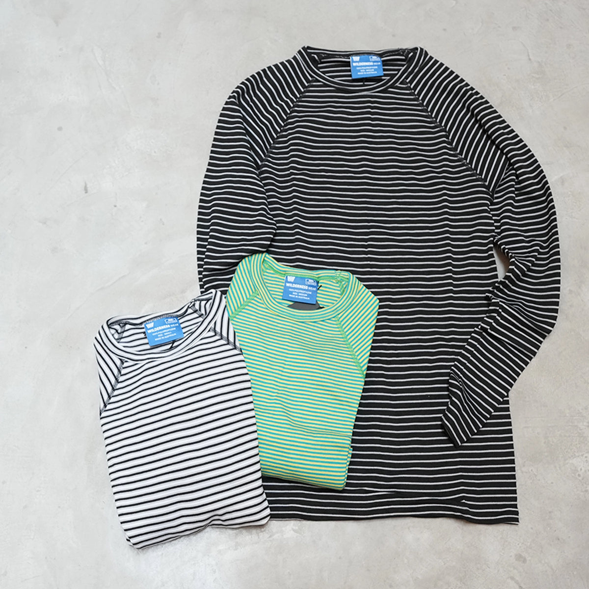 【WILDERNESS WEAR】ウィルダネスウェア PolyPRO+ 190 Long Sleeve Crew Neck Top Stripe "3Color"
