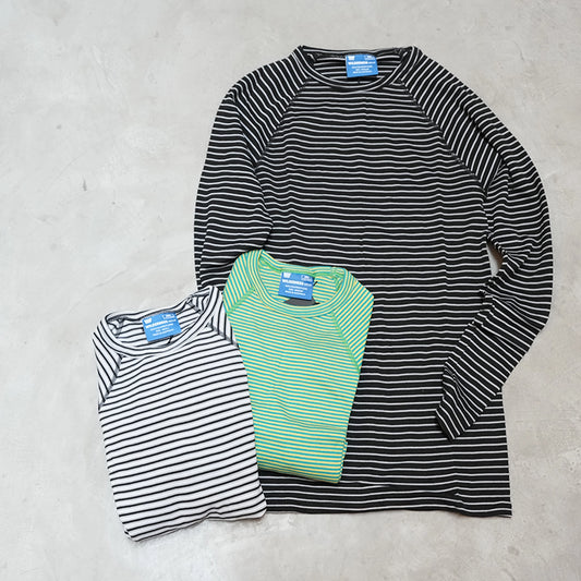 【WILDERNESS WEAR】ウィルダネスウェア PolyPRO+ 190 Long Sleeve Crew Neck Top Stripe "3Color"