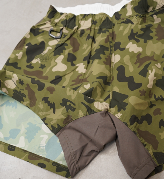 【Mountain Martial Arts】マウンテンマーシャルアーツ  unisex MMA_Jerry Ukai PONCHOMAN CAMO Hike&Run Shorts “2Color” ※ネコポス可