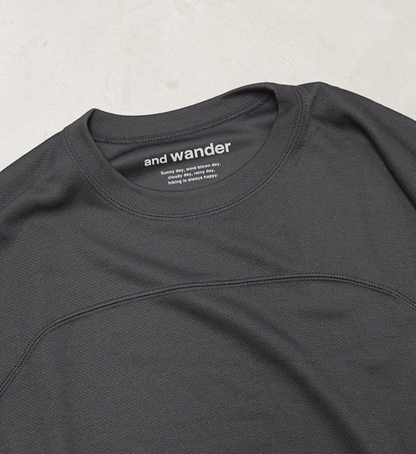 【and wander】アンドワンダー women's power dry jersey LS T "3Color"